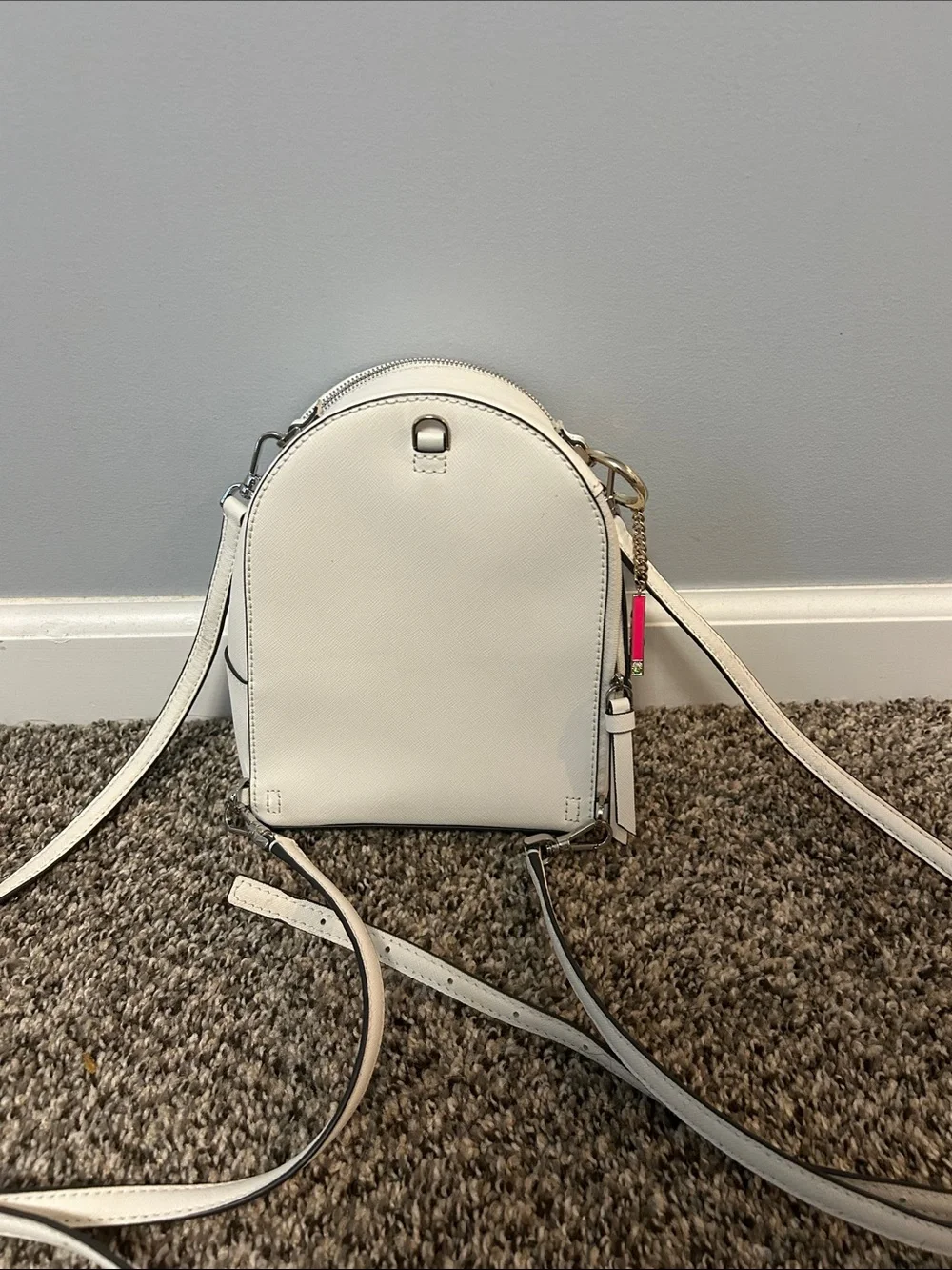 kate spade white mini backpack crossbody bag